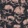 Doodshoofden stof, detail