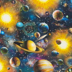 Space stof van Adrian Chesterman