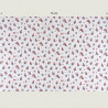 Cats and flower fabric white, half width