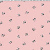 Cartoon eyes fabric pink Coupon 140x155 cm
