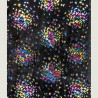 Fur with butterflies fabric Coupon 90x145