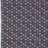 Cat mask fabric, jersey, Coupon 90x150 cm