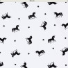 Eenhoorn tricot met ster Coupon 160x150 cm