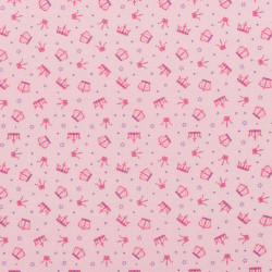 Crown Fabric pink