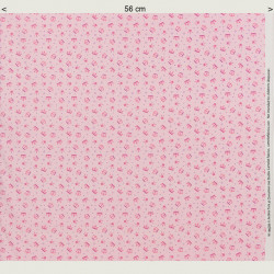 Crown Fabric pink, half width