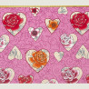 Rose heart fabric