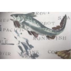 Sea fish fabric (canvas)