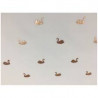 Metallic swan fabric
