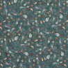 Paisley fabric petrol