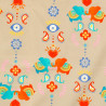 Evil eye, elephant fabric
