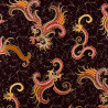 Dark brown Holland Batik fabric
