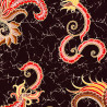 Dark brown Holland Batik fabric