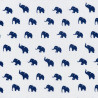 Little blue elephant fabric