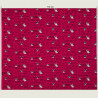 Happy and sleepy dog fabric