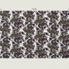 Paisley print fabric Dark Flower