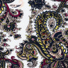 Paisley print fabric Dark Flower
