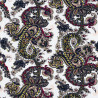 Paisley print fabric Dark Flower