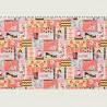 Nautical fabric from Kokka pink