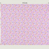 Lilac spring fabric with bugs and rainbows
