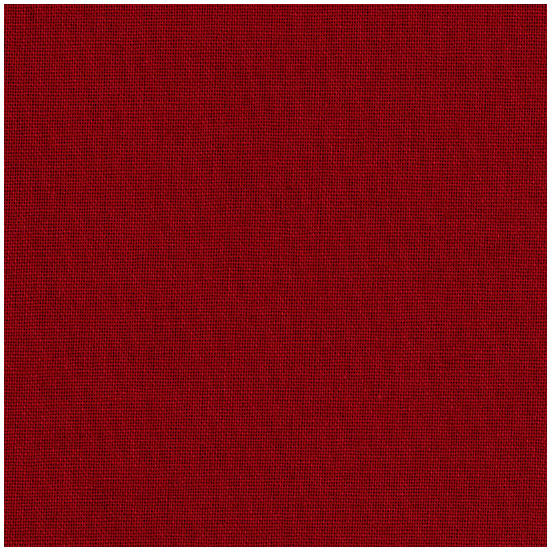 Solid dark red cotton fabric