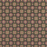 Holland Batik stof donkerbruin met goud