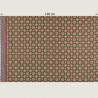 Holland Batik stof donkerbruin met goud