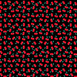 Red cherries fabric