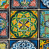 Mandala tiles fabric
