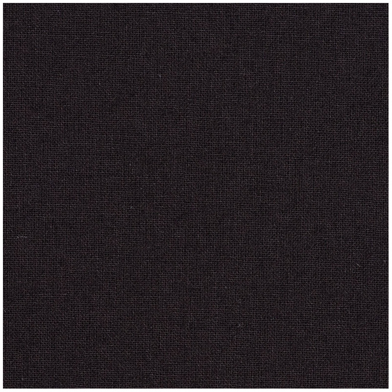 Solid Dark brown gray cotton fabric