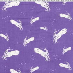 Purple Octopus fabric