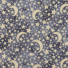Moon and Stars fabric Gold 130x112cm