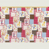 Retro patchwork stof van Kokka