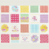 Pastry fabric with glitter