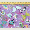 Butterfly fabric purple, 100% cotton