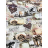Paris romance fabric (canvas)
