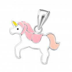 Unicorn pendant pink