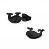 Whale earring black