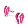 Coffin earrings