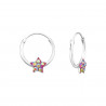 Crystal star earrings