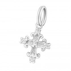 Cross pendant with Zirconia