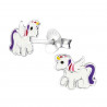Flying unicorn earrings