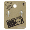 Gothic cross earrings