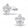 Fleur de Lis ear studs