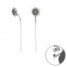 Flower ear stud