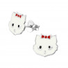 Cat head earrings