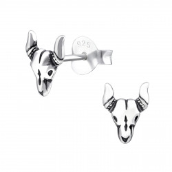 Bull skull earrings