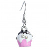 Cupcake earrings pink