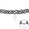 Tattoo Choker Kruis